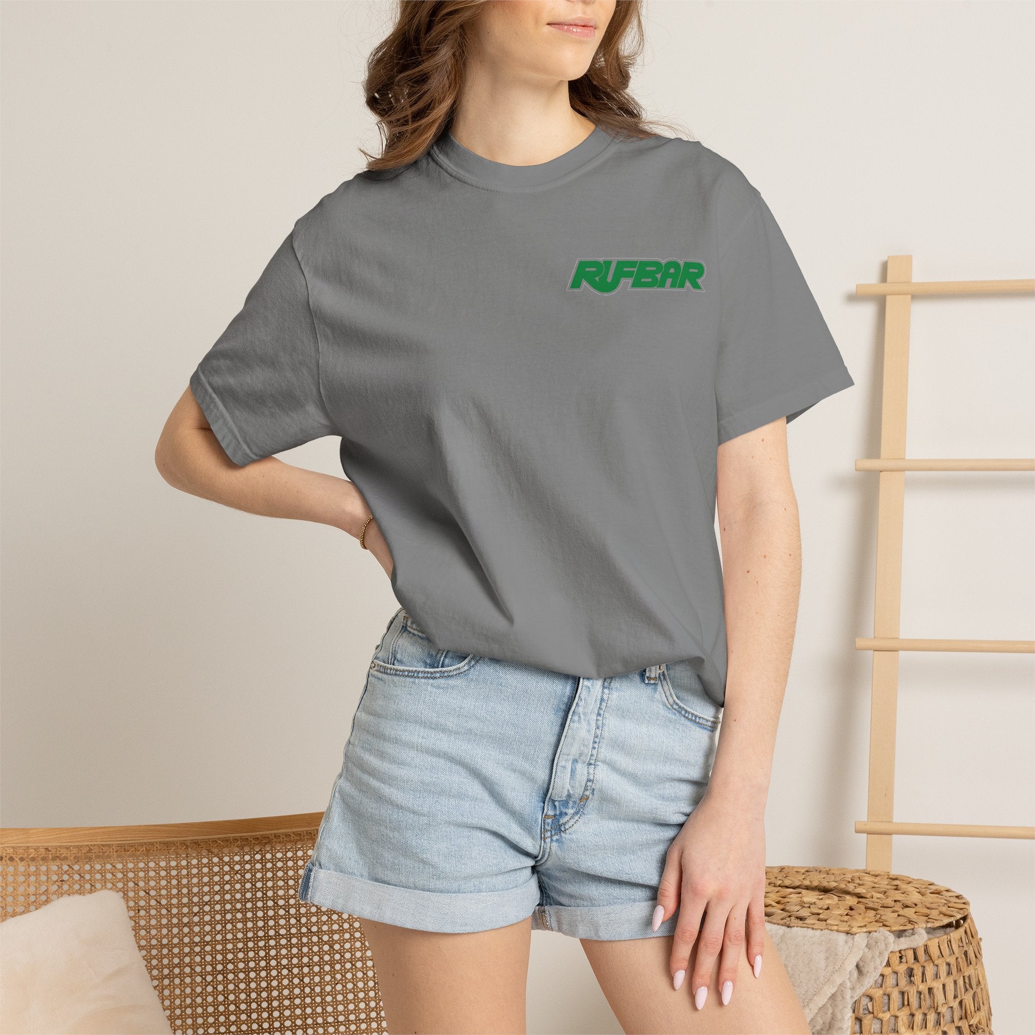 No Alibi T-Shirt — Retro Neon "Rufbar" Graphic Tee