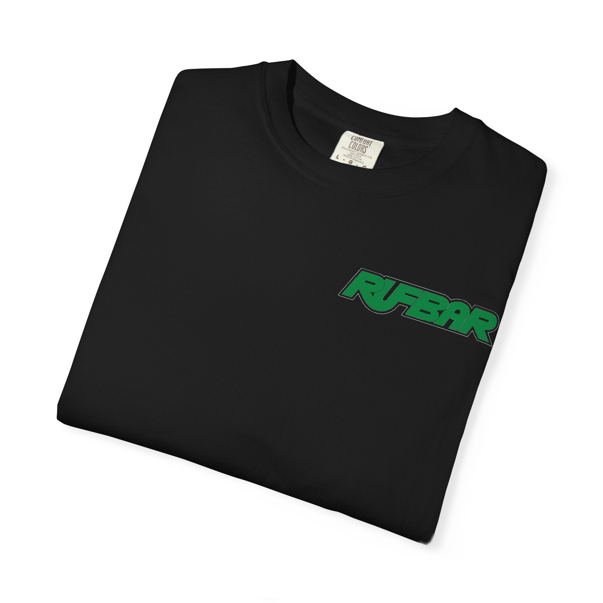 No Alibi T-Shirt — Retro Neon "Rufbar" Graphic Tee