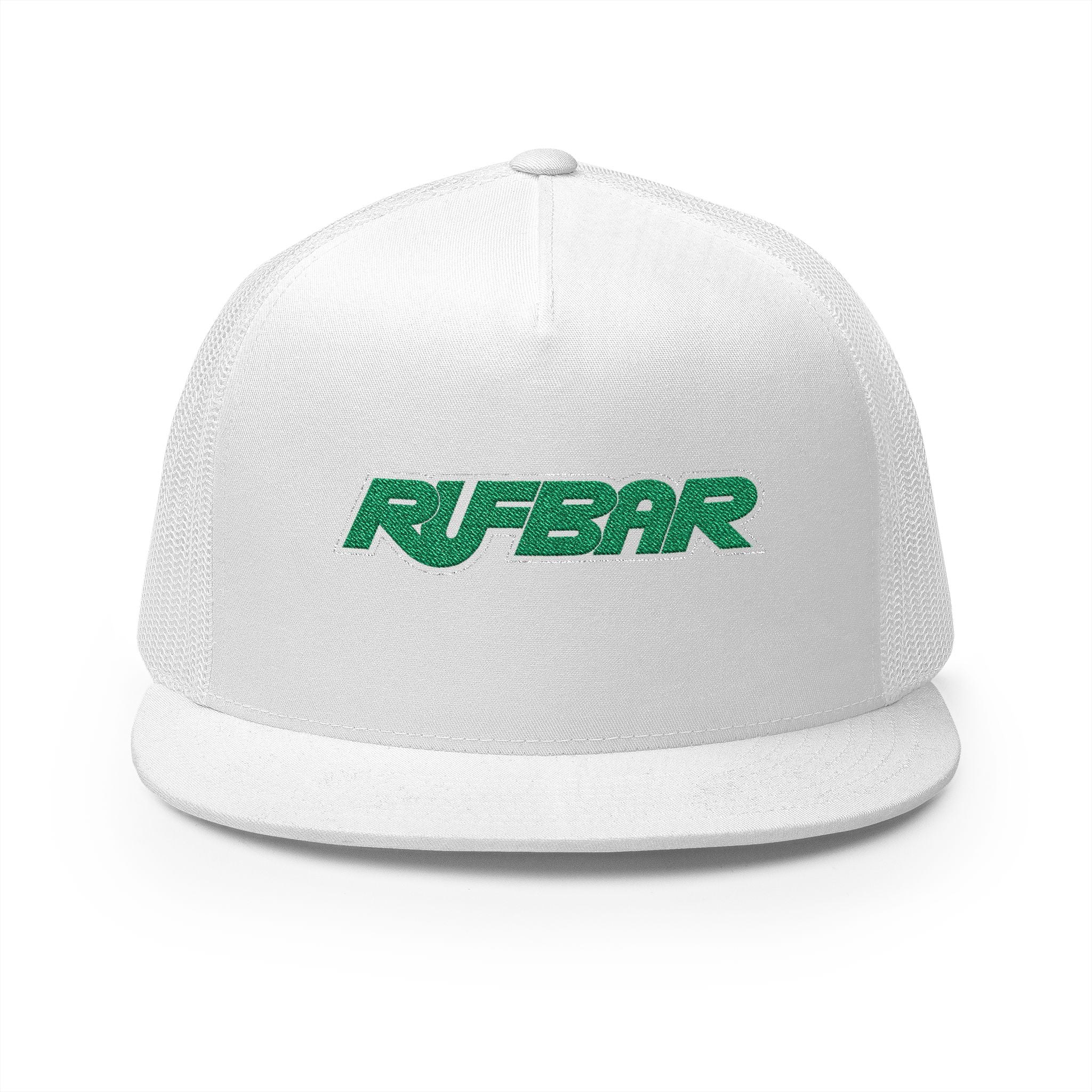 RUFBAR Trucker Cap — Retro Green Logo Mesh Snapback
