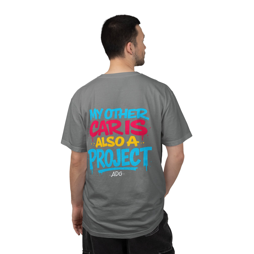My Other Car Is Also a Project Tee – Multi-Project Shirt by Attention Deficit Garage