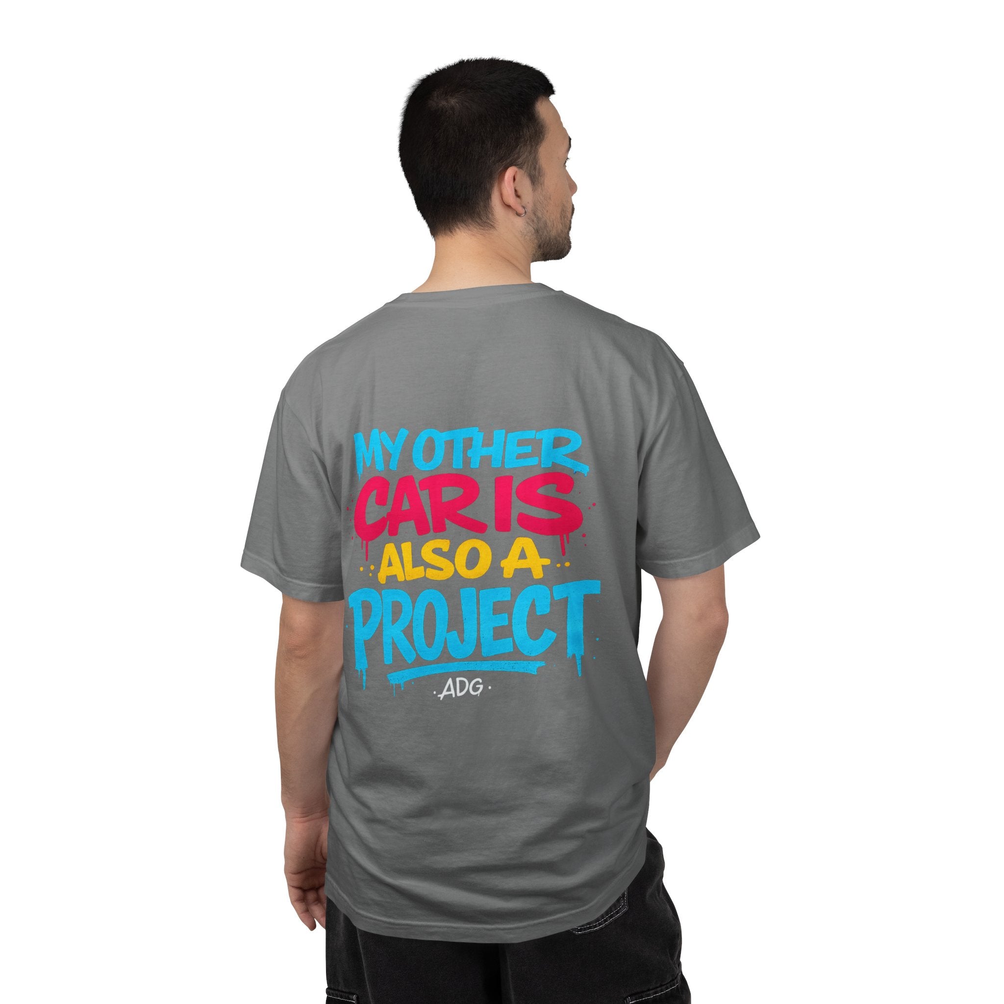 My Other Car Is Also a Project Tee – Multi-Project Shirt by Attention Deficit Garage