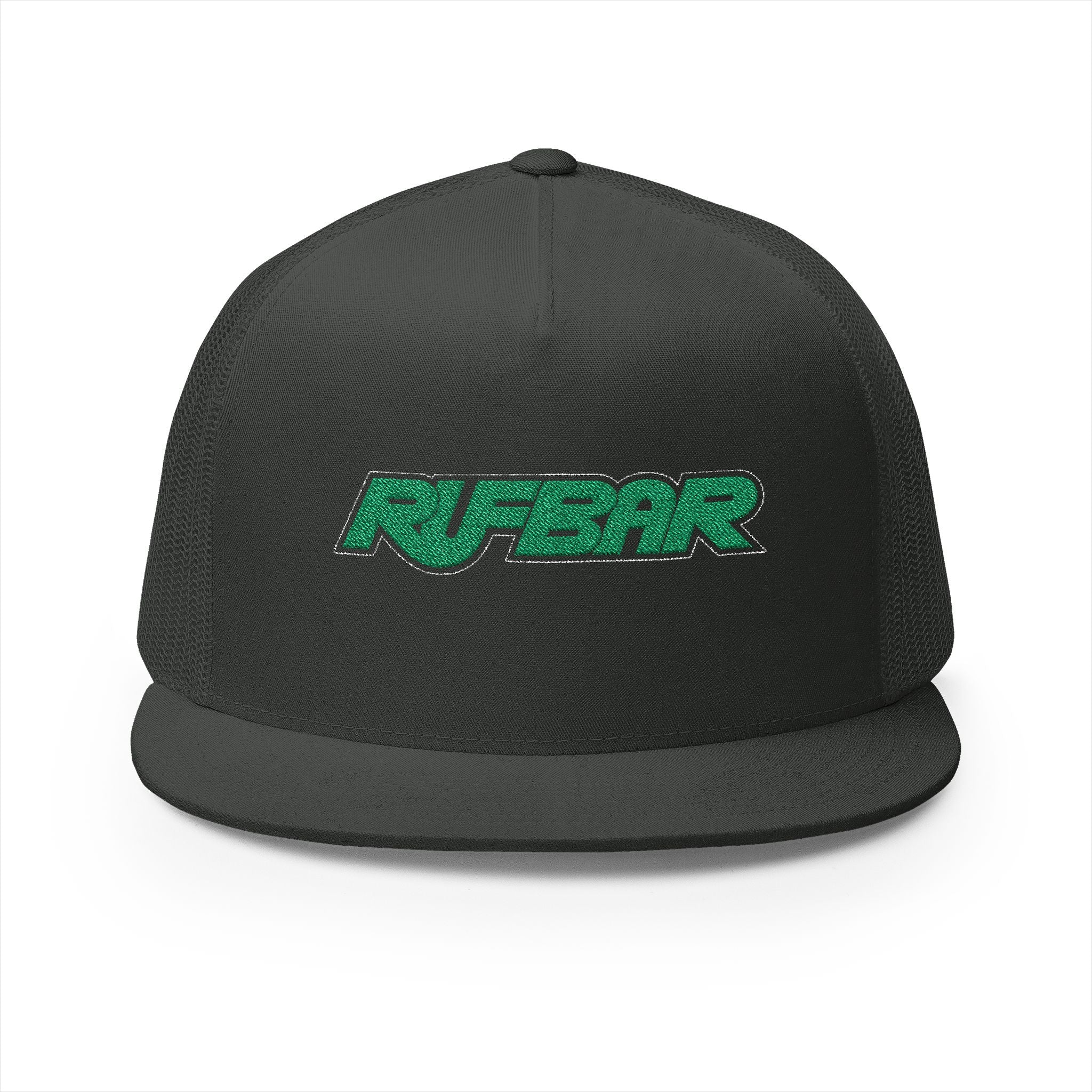RUFBAR Trucker Cap — Retro Green Logo Mesh Snapback