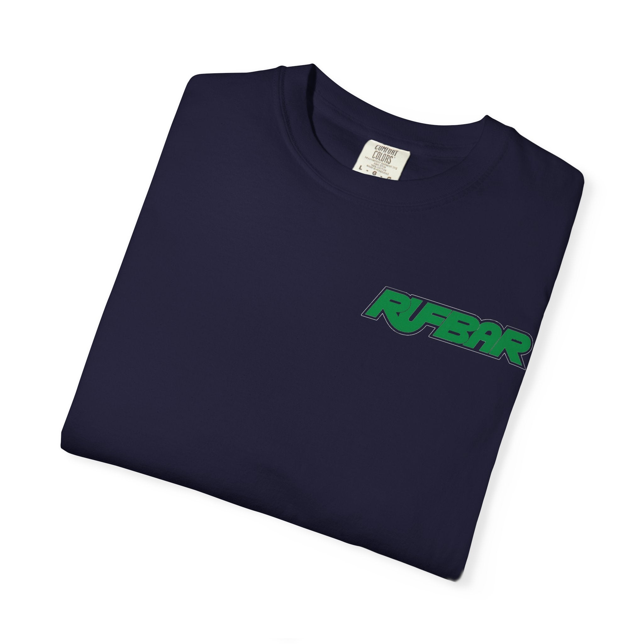 No Alibi T-Shirt — Retro Neon "Rufbar" Graphic Tee