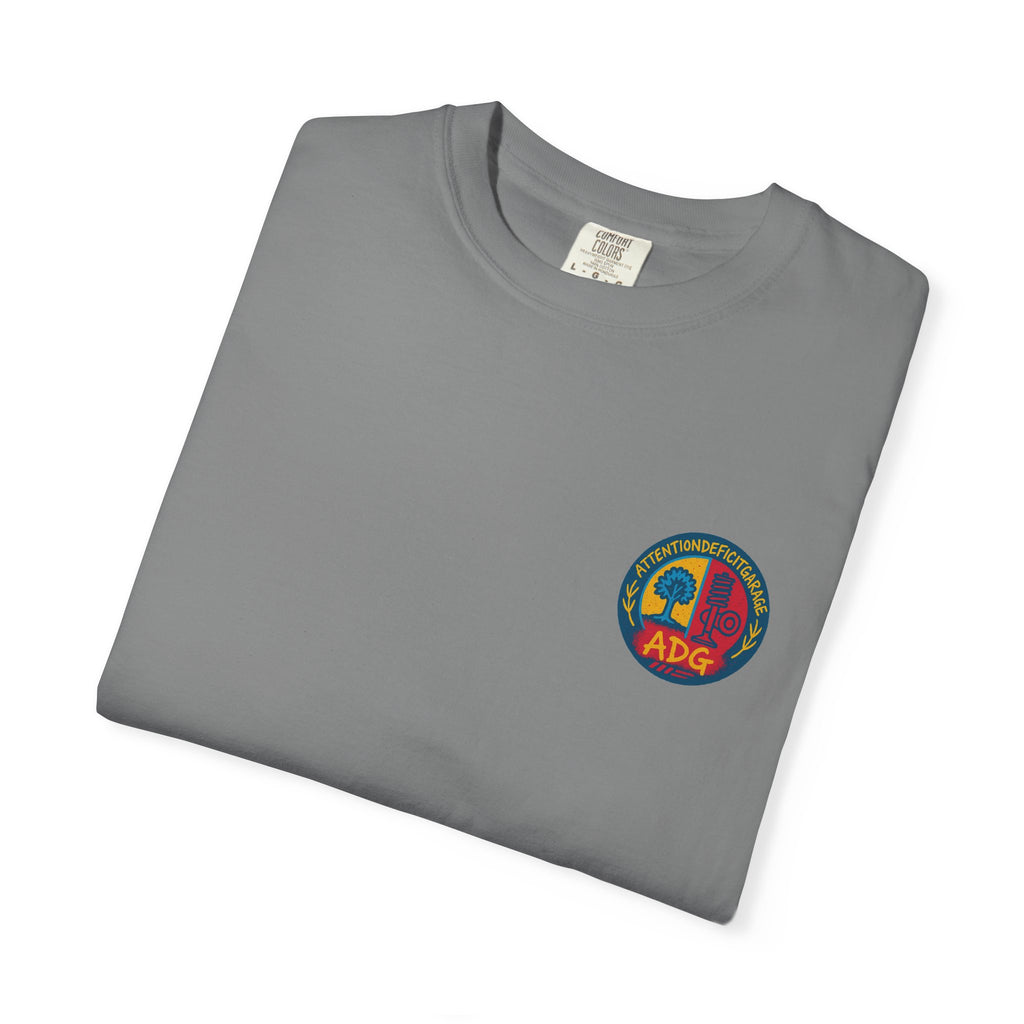 ADG Daily Driven Disaster Crest Tee – Automotive Streetwear by Attention Deficit Garage