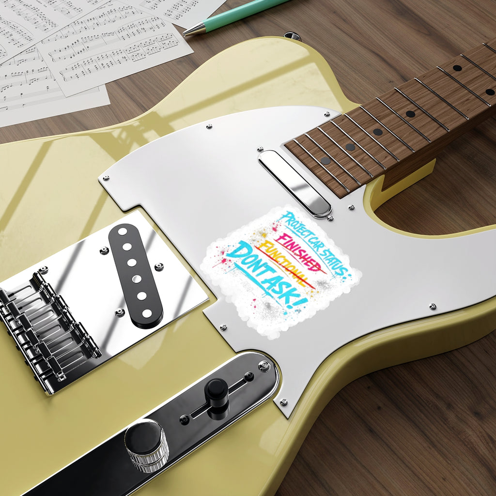 Project Car Status: Don't Ask Die-Cut Sticker – Attention Deficit Garage