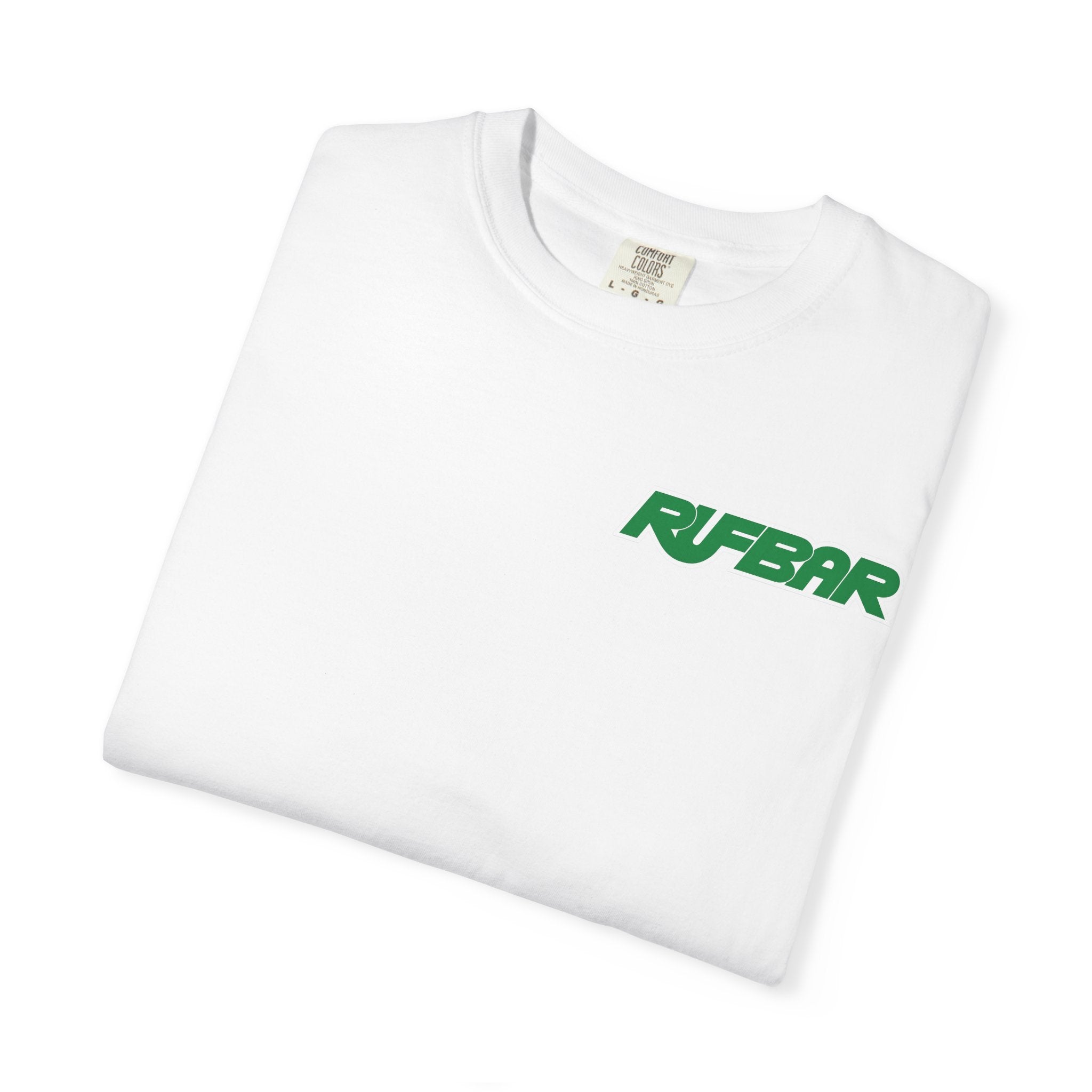 No Alibi T-Shirt — Retro Neon "Rufbar" Graphic Tee