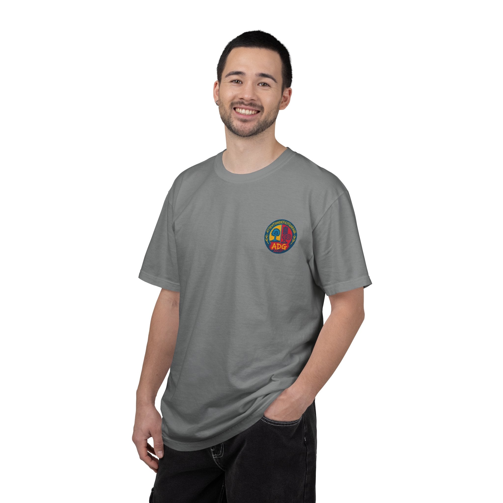 ADG Daily Driven Disaster Crest Tee – Automotive Streetwear by Attention Deficit Garage