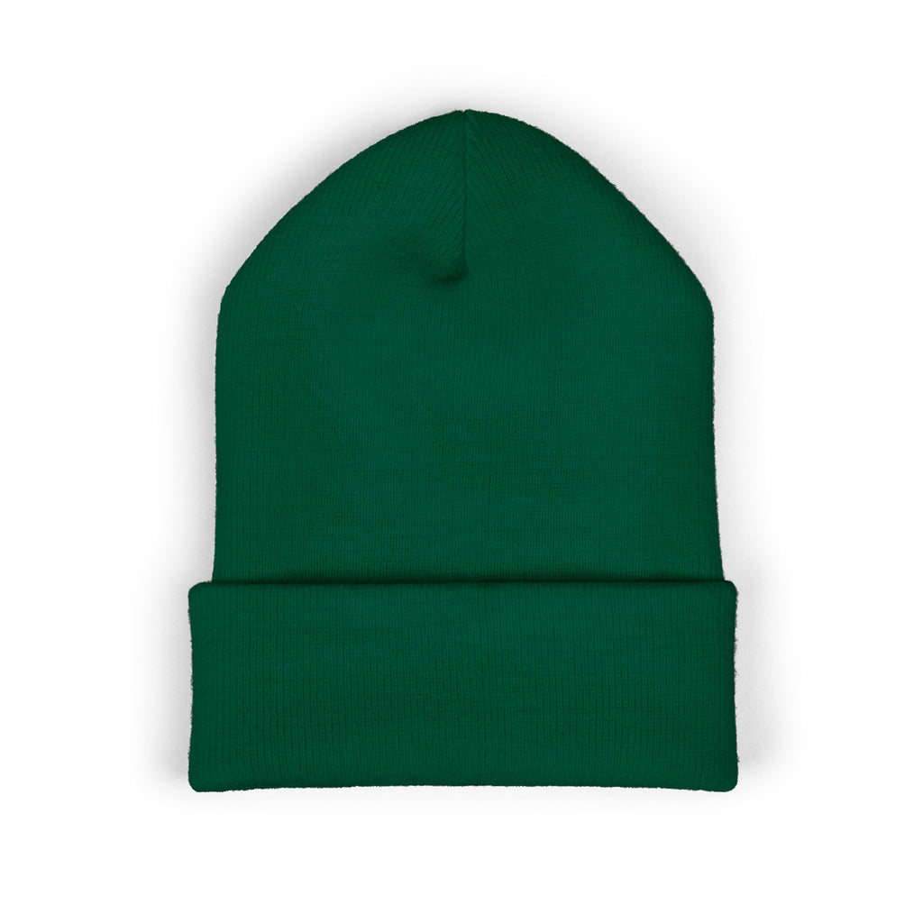 Embroidered 'RUFBAR' Cuffed Beanie — Cozy Knit Winter Hat