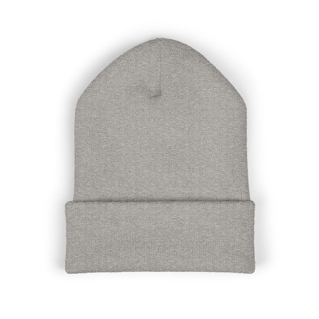 Embroidered 'RUFBAR' Cuffed Beanie — Cozy Knit Winter Hat