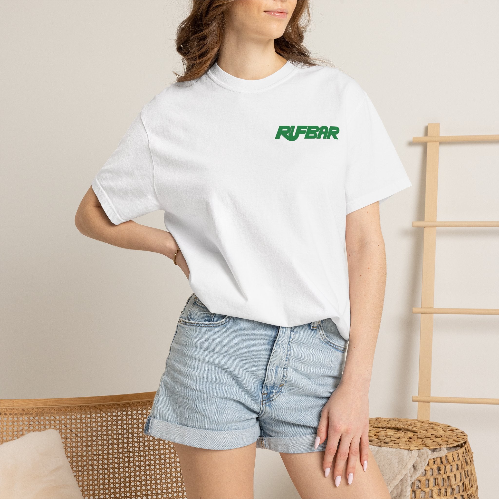 No Alibi T-Shirt — Retro Neon "Rufbar" Graphic Tee