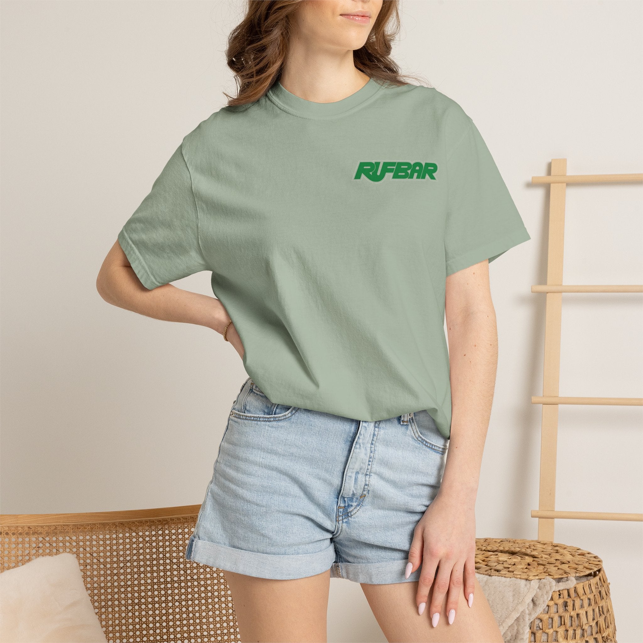 No Alibi T-Shirt — Retro Neon "Rufbar" Graphic Tee