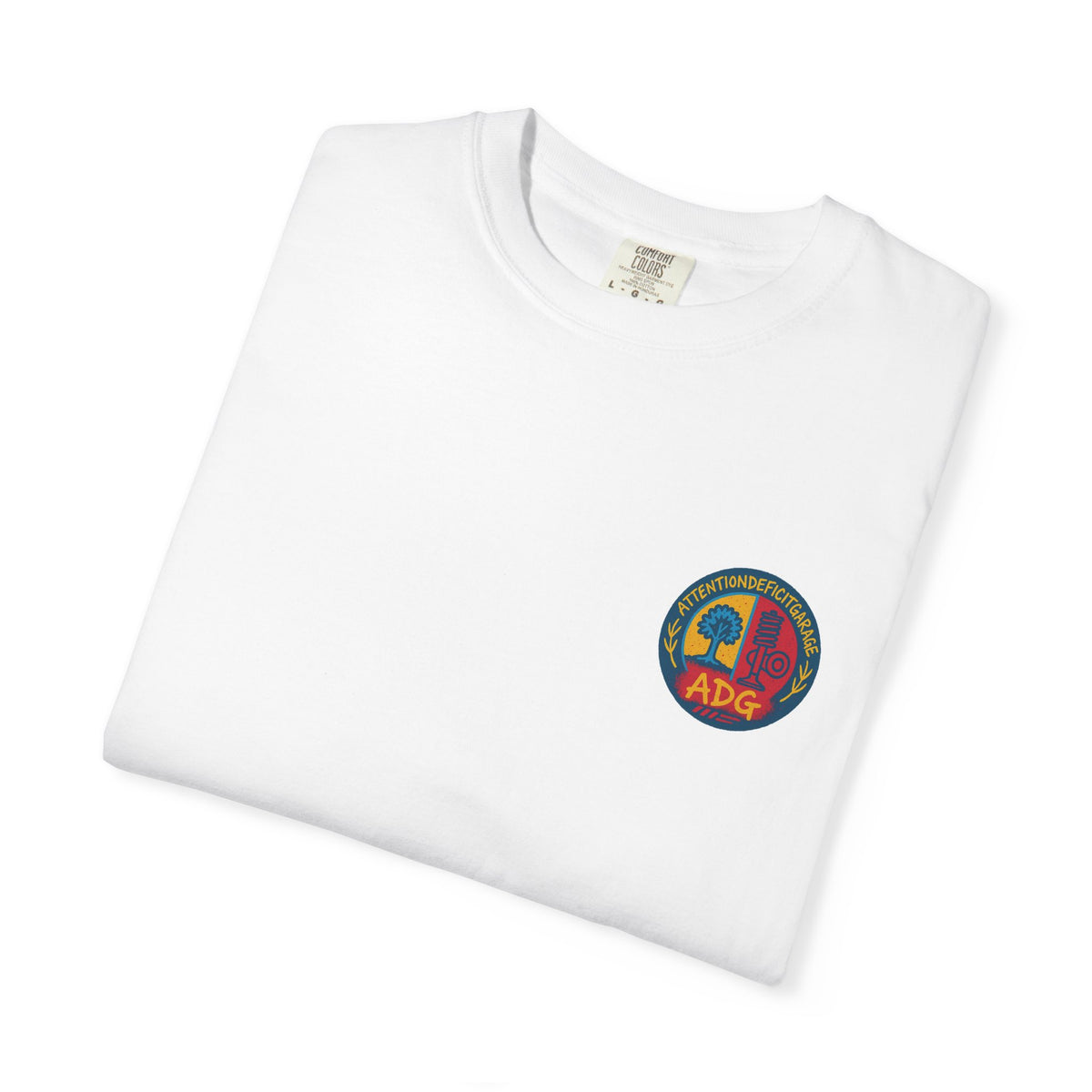 ADG Daily Driven Disaster Crest Tee – Automotive Streetwear by Attention Deficit Garage