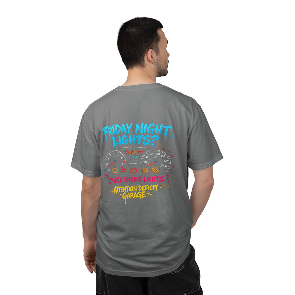 Friday Night Check Engine Lights Tee – Project Car Shirt by Attention Deficit Garage