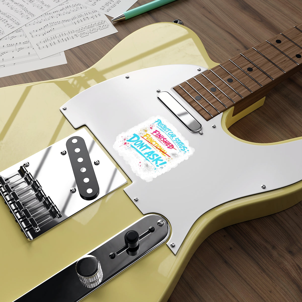 Project Car Status: Don't Ask Die-Cut Sticker – Attention Deficit Garage