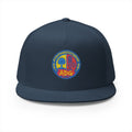 Vintage Psychedelic Peace Sign Trucker Cap - Retro Tie-Dye Skull Logo
