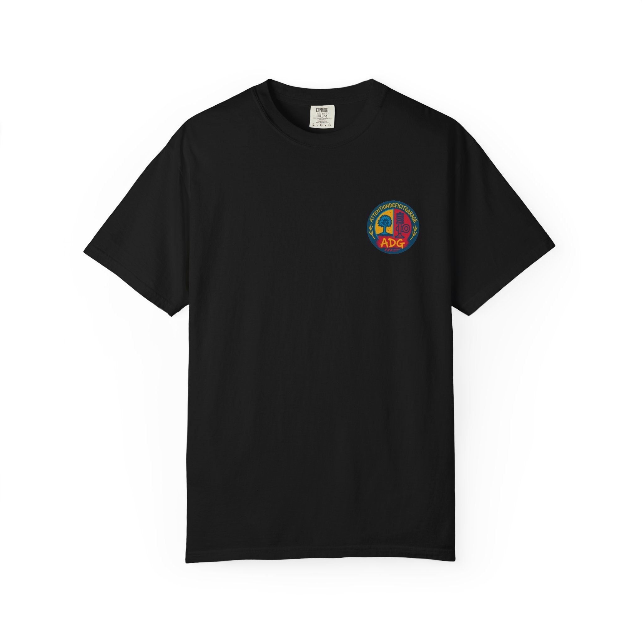ADG Daily Driven Disaster Crest Tee – Automotive Streetwear by Attention Deficit Garage