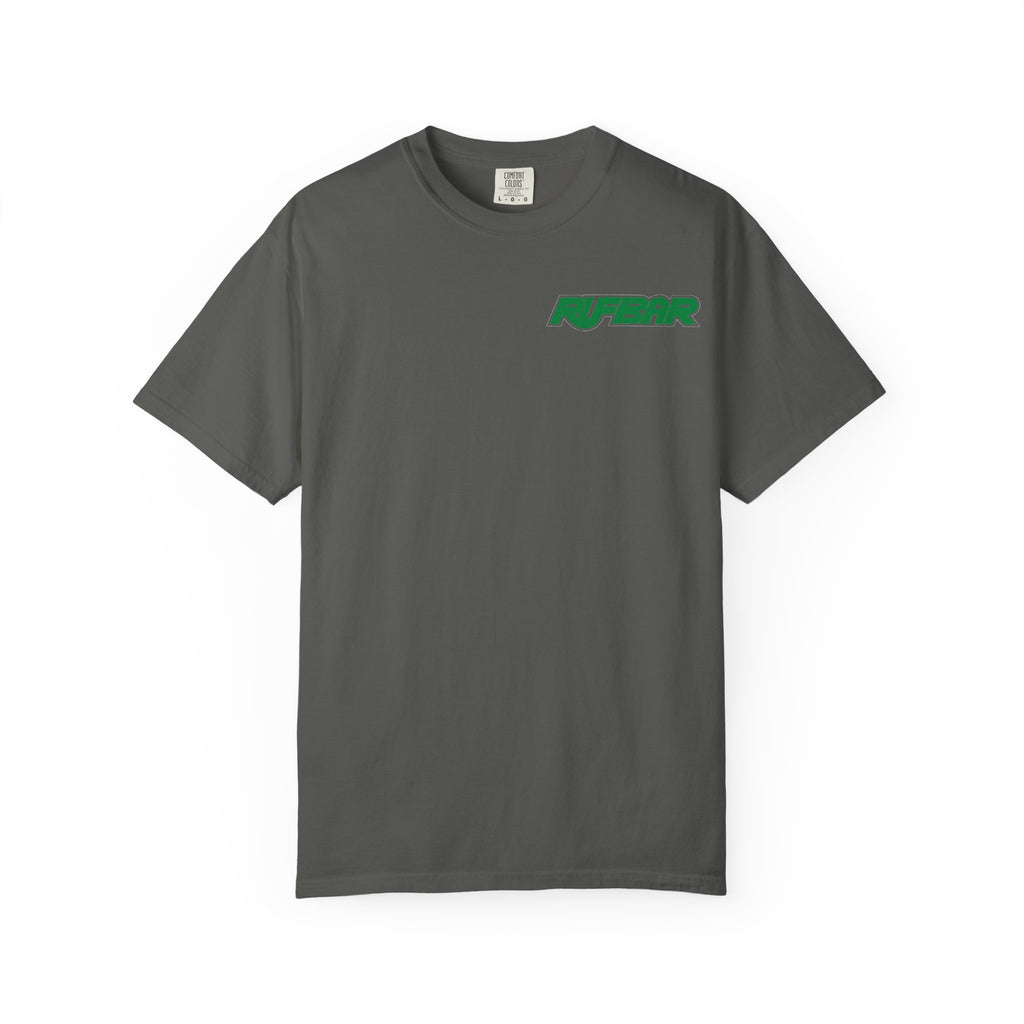 No Alibi T-Shirt — Retro Neon "Rufbar" Graphic Tee