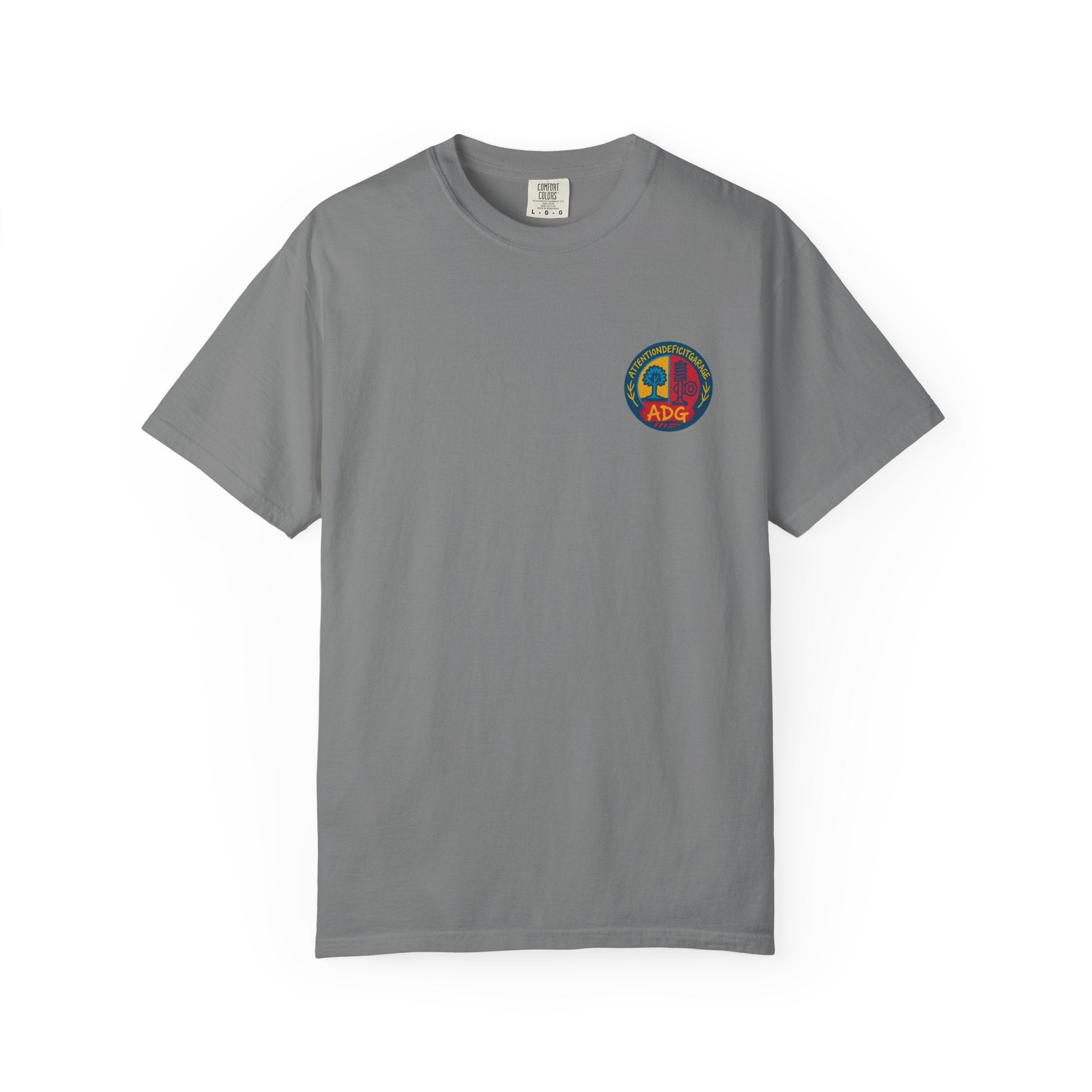 ADG Daily Driven Disaster Crest Tee – Automotive Streetwear by Attention Deficit Garage