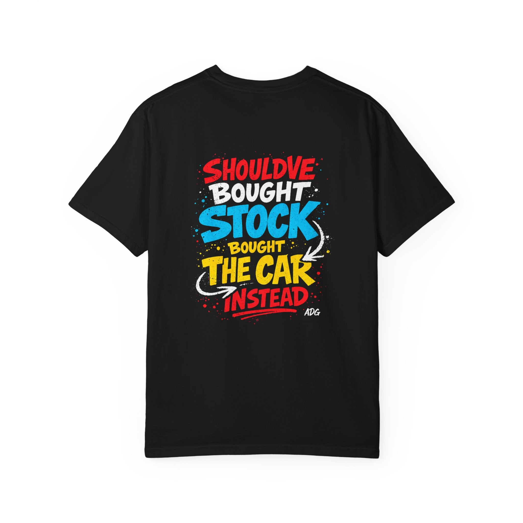 Should've Bought Stock Tee – Regretfully Invested in the Car by Attention Deficit Garage