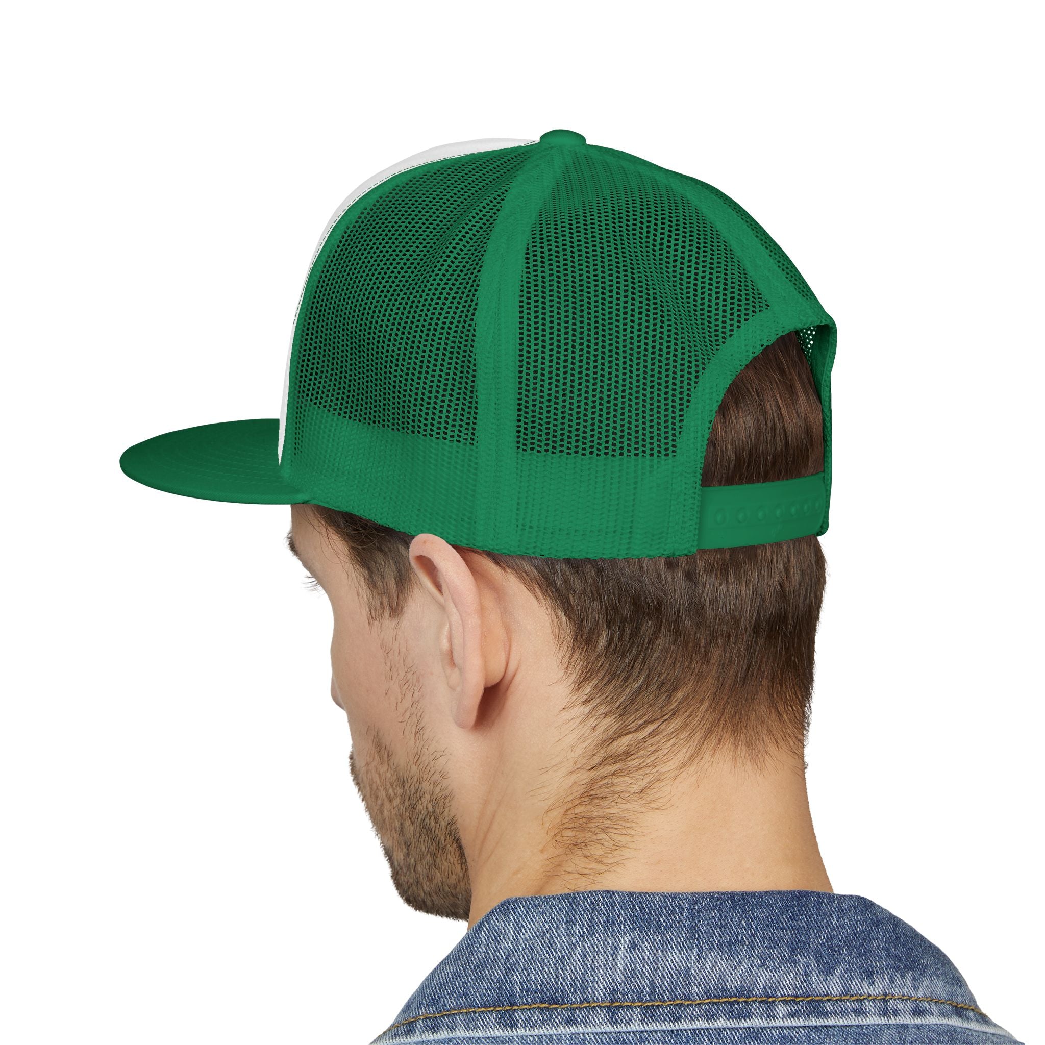 RUFBAR Trucker Cap — Retro Green Logo Mesh Snapback