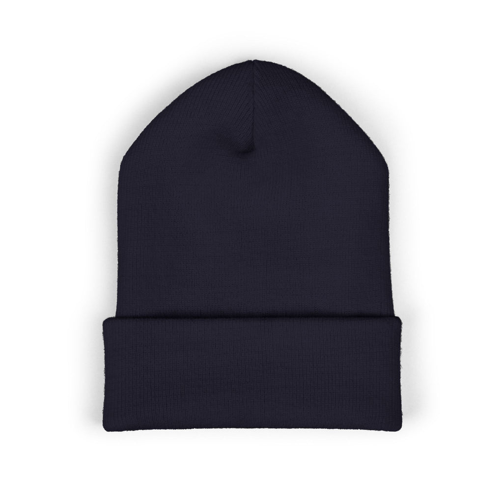 Embroidered 'RUFBAR' Cuffed Beanie — Cozy Knit Winter Hat