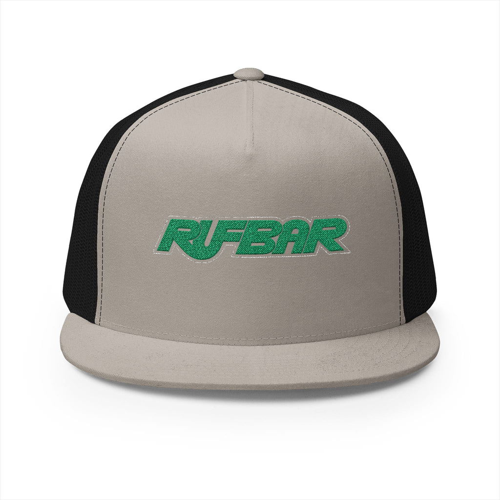 RUFBAR Trucker Cap — Retro Green Logo Mesh Snapback