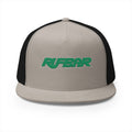 RUFBAR Trucker Cap — Retro Green Logo Mesh Snapback