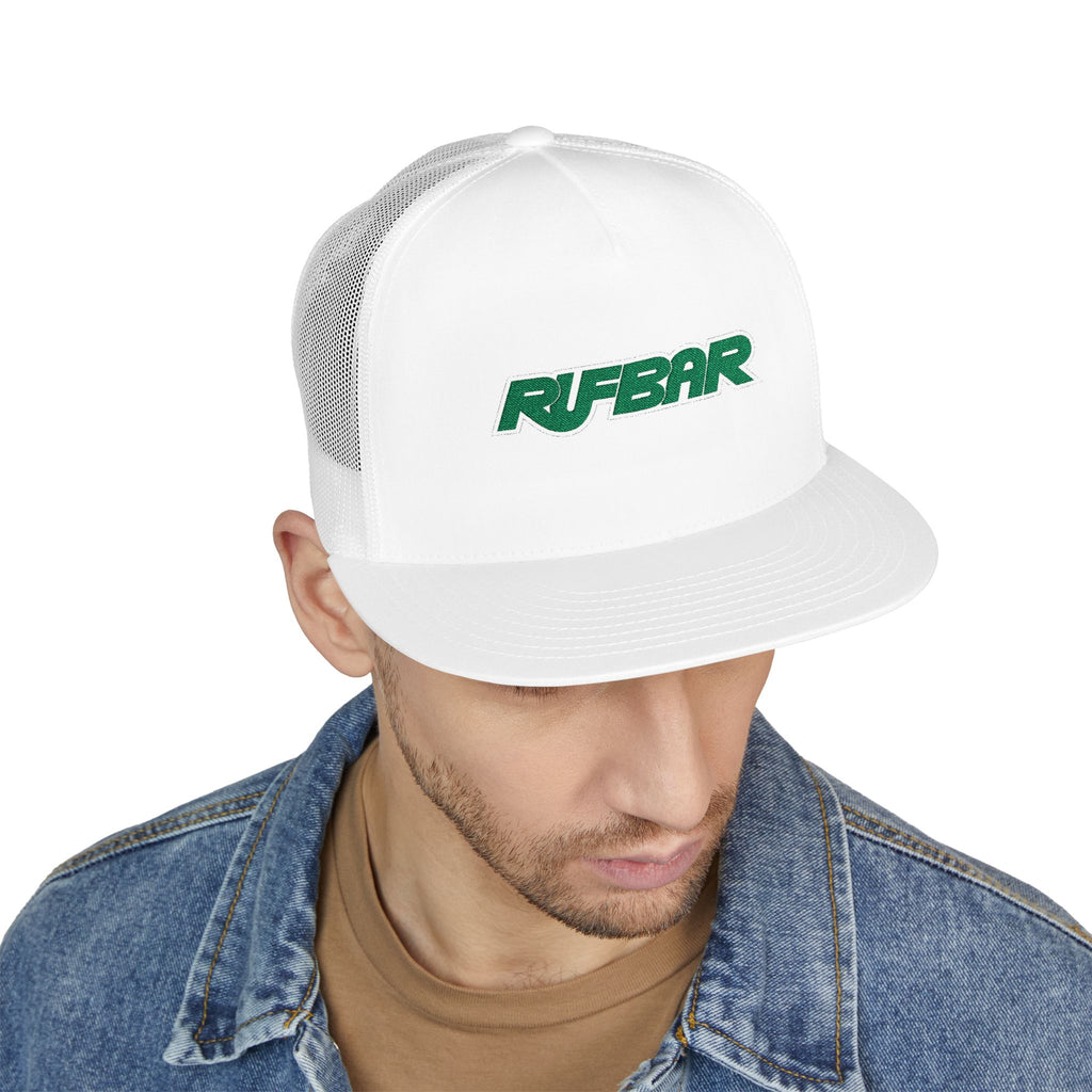 RUFBAR Trucker Cap — Retro Green Logo Mesh Snapback