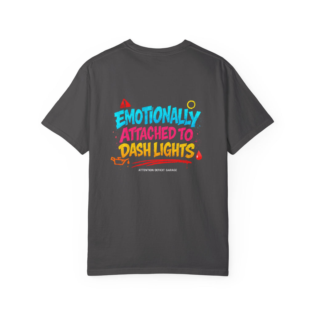 Emotionally Attached to Dash Lights Tee – German Car Shirt by Attention Deficit Garage