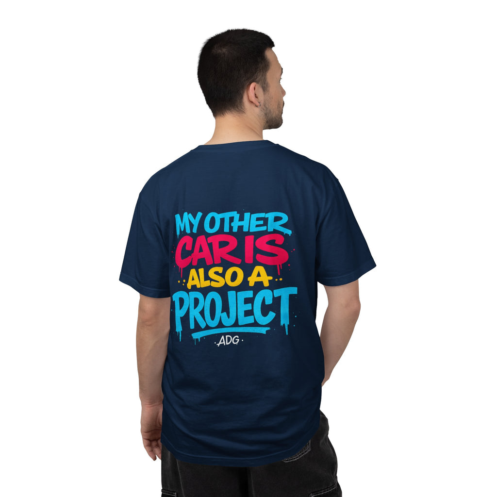 My Other Car Is Also a Project Tee – Multi-Project Shirt by Attention Deficit Garage