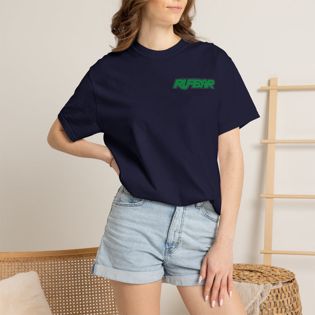 No Alibi T-Shirt — Retro Neon "Rufbar" Graphic Tee