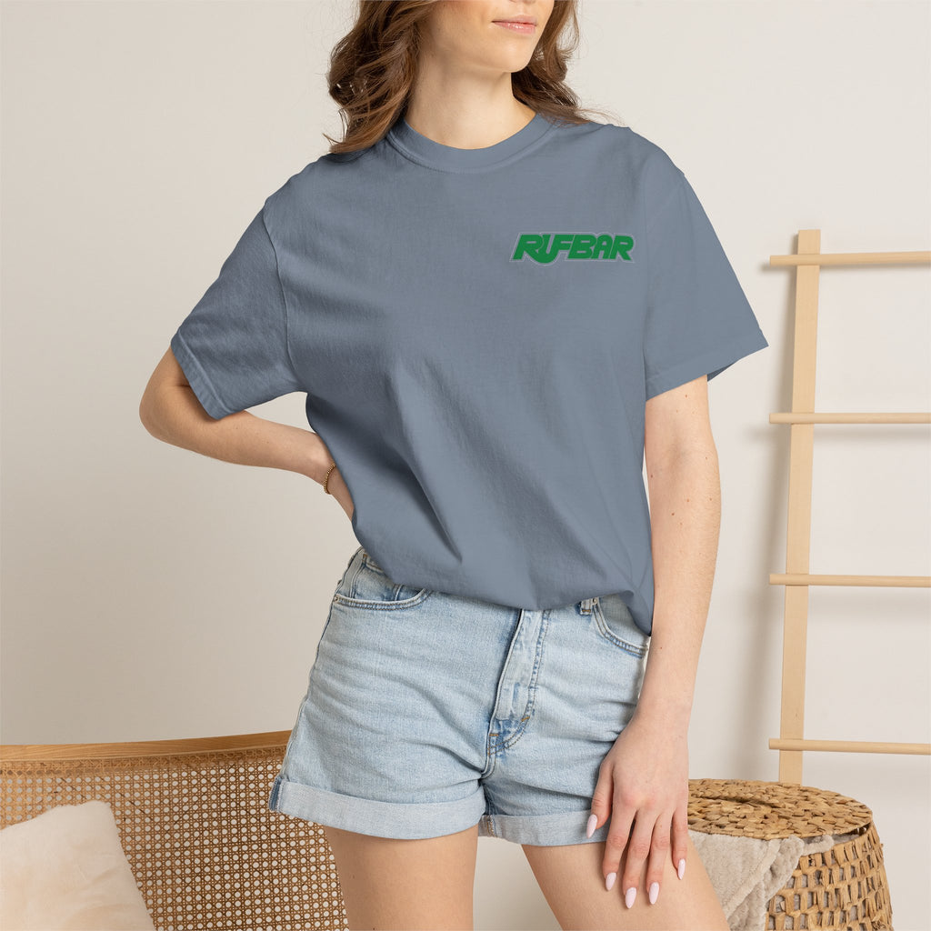 No Alibi T-Shirt — Retro Neon "Rufbar" Graphic Tee