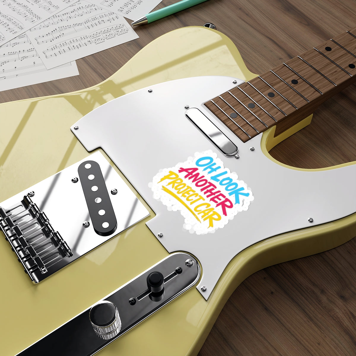 Oh Look Another Project Car Die-Cut Sticker – Attention Deficit Garage
