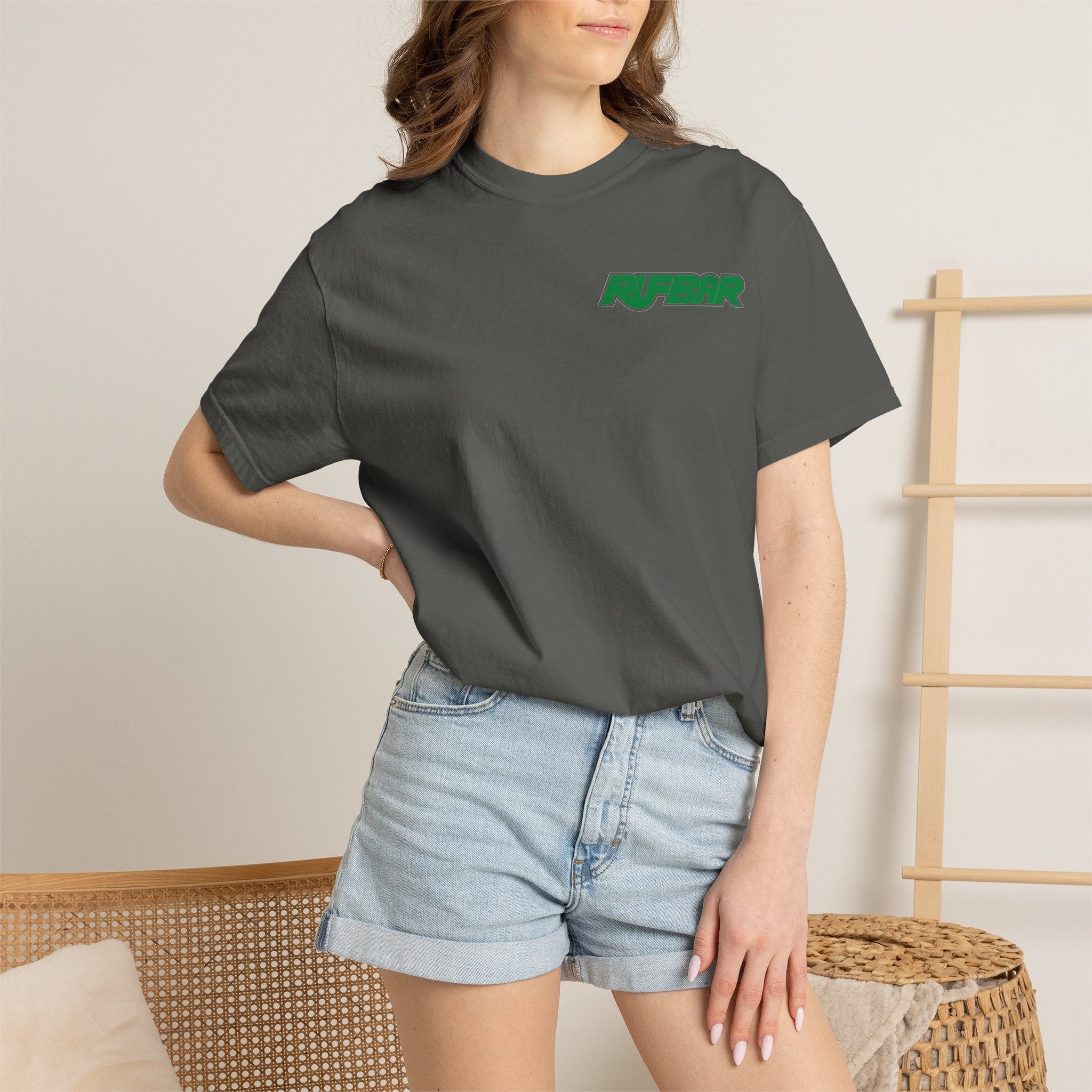 No Alibi T-Shirt — Retro Neon "Rufbar" Graphic Tee