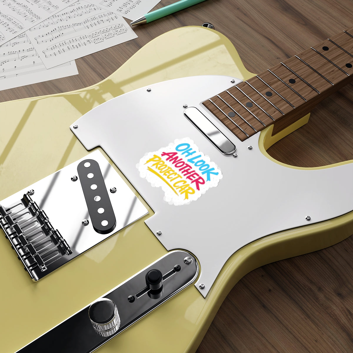 Oh Look Another Project Car Die-Cut Sticker – Attention Deficit Garage