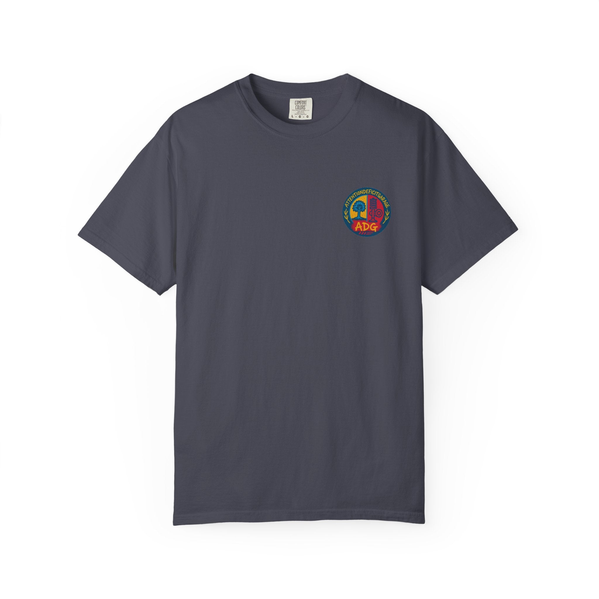 ADG Daily Driven Disaster Crest Tee – Automotive Streetwear by Attention Deficit Garage