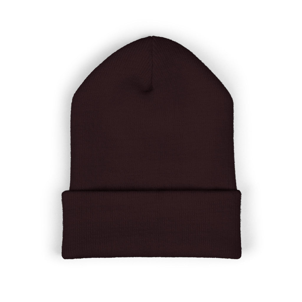 Embroidered 'RUFBAR' Cuffed Beanie — Cozy Knit Winter Hat