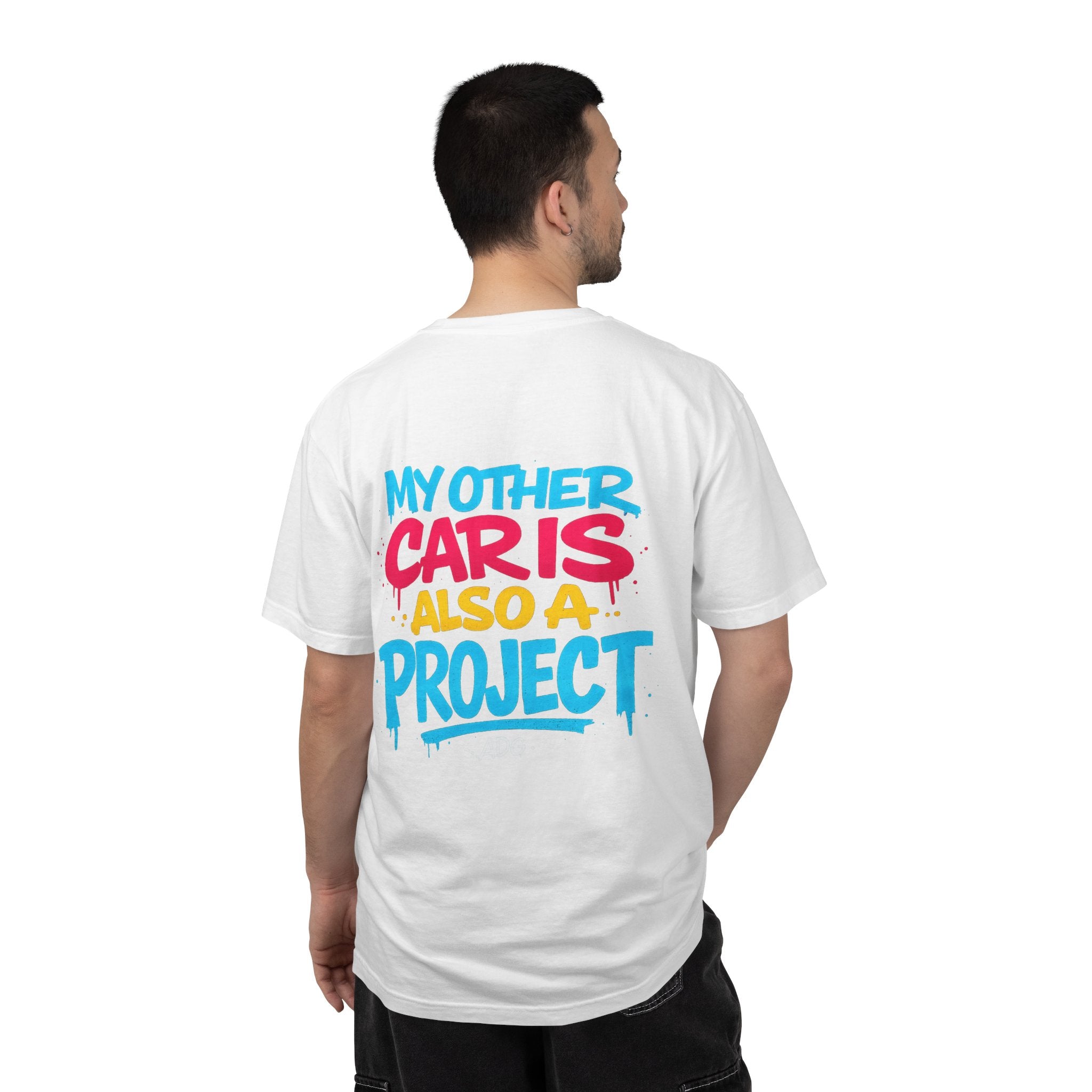 My Other Car Is Also a Project Tee – Multi-Project Shirt by Attention Deficit Garage