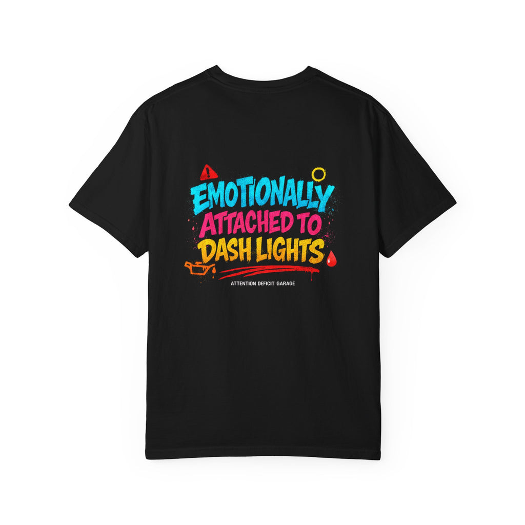 Emotionally Attached to Dash Lights Tee – German Car Shirt by Attention Deficit Garage