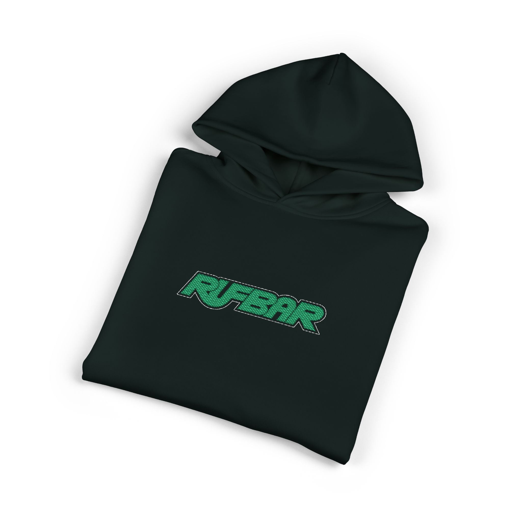 Relaxed Hoodie - 'RUFBAR' Green  Logo Streetwear Hoodie