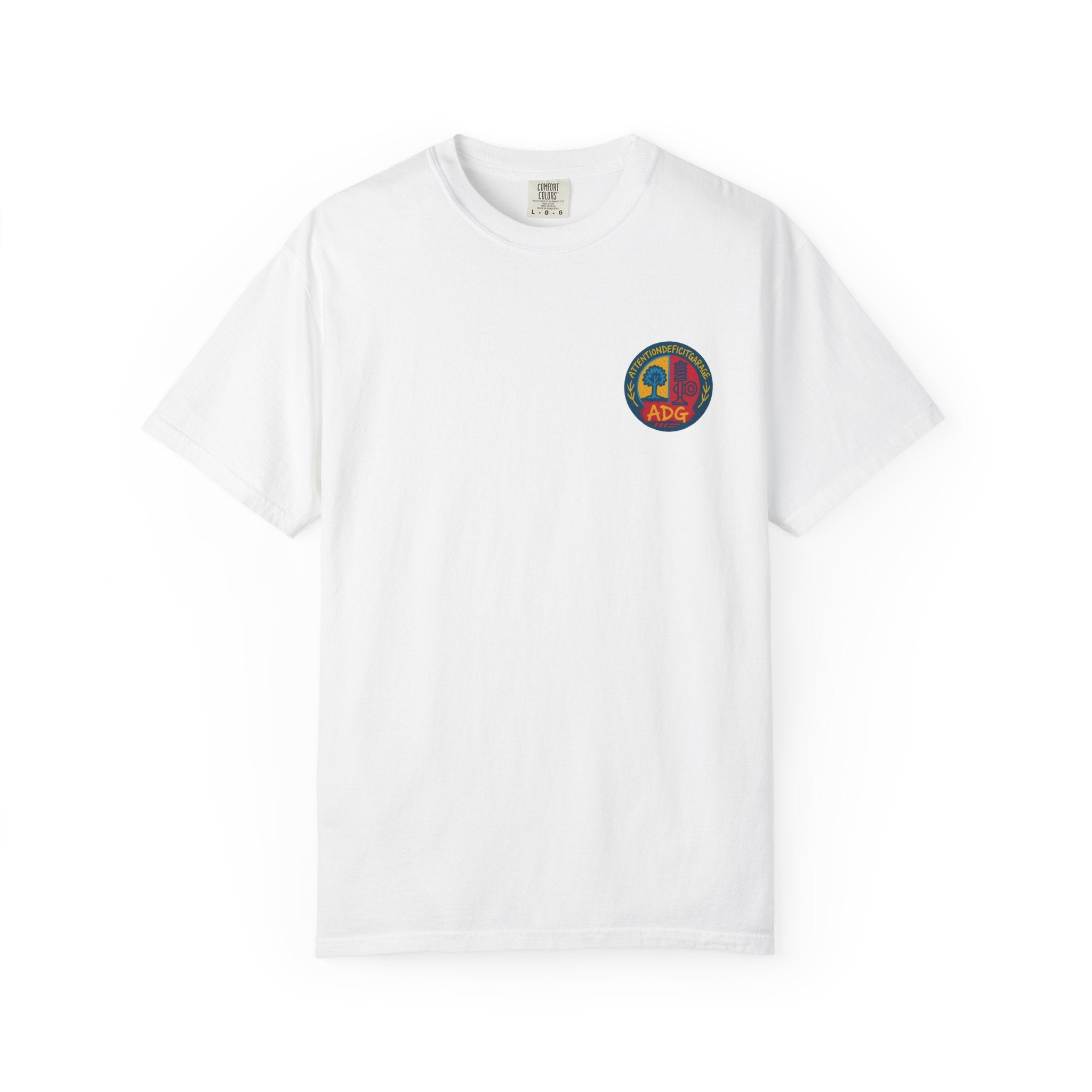 ADG Daily Driven Disaster Crest Tee – Automotive Streetwear by Attention Deficit Garage